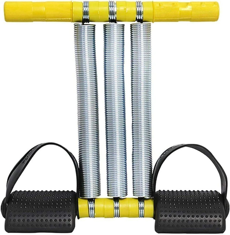ATEVON Triple Spring Tummy Trimmer Abs Exerciser Body Toner Fat Buster Home Gym Ab Exerciser(Multicolor, Yellow)