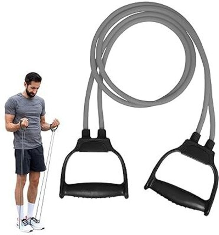 Oddish Double Toning Resistance Tube Heavy Quality for Stretching Resistance Tube(Grey)