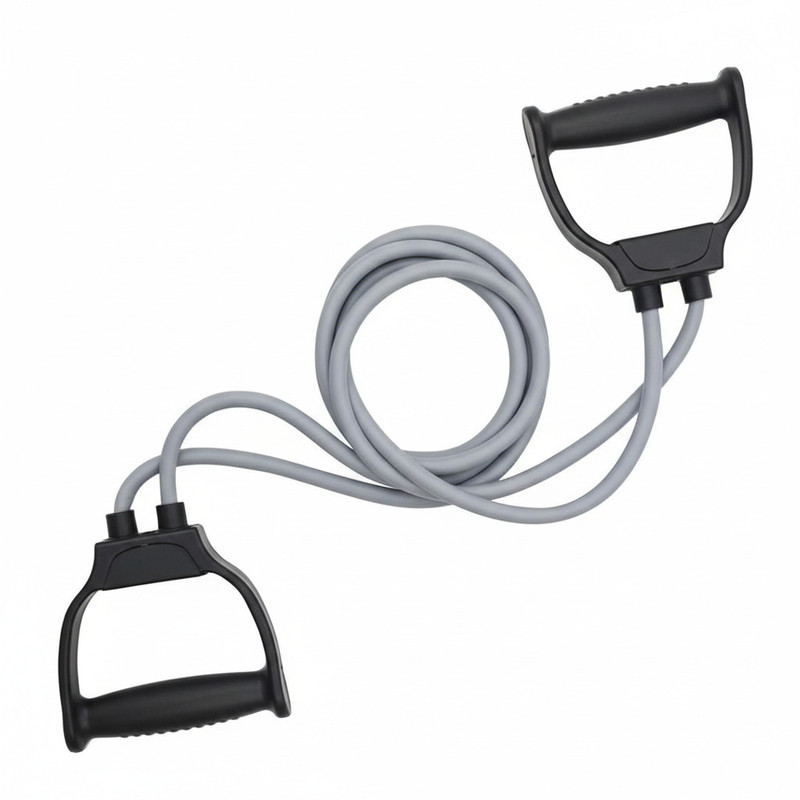 ATEVON DOUBLE TONING TUBE Ab Exerciser(Silver)