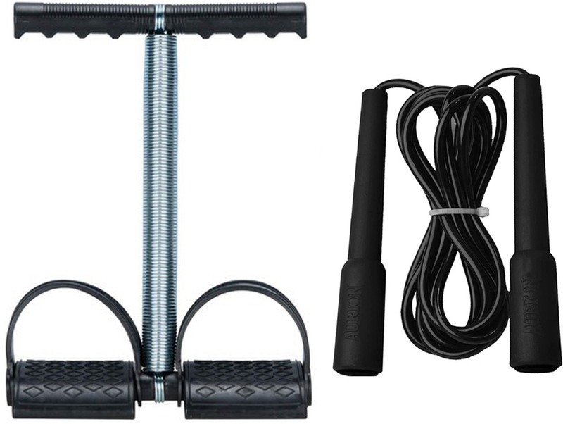 ATEVON Single Spring Waist Tummy Trimmer Body Toner Fat Buster Multipurpose Ab Exerciser(Black)