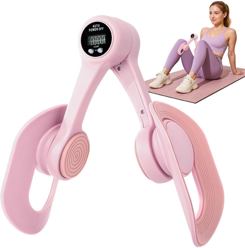 hujiqsales Thigh Master with Display Counter, 360° Pelvic Floor Exercise Devices Ab Exerciser(Multicolor, Blue)