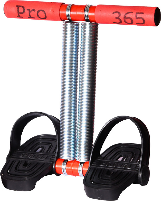 PRO365 Double Spring Abs & Waist Trimmer for Fat Burn,Weight Loss & Body Toning Workout Ab Exerciser(Red)