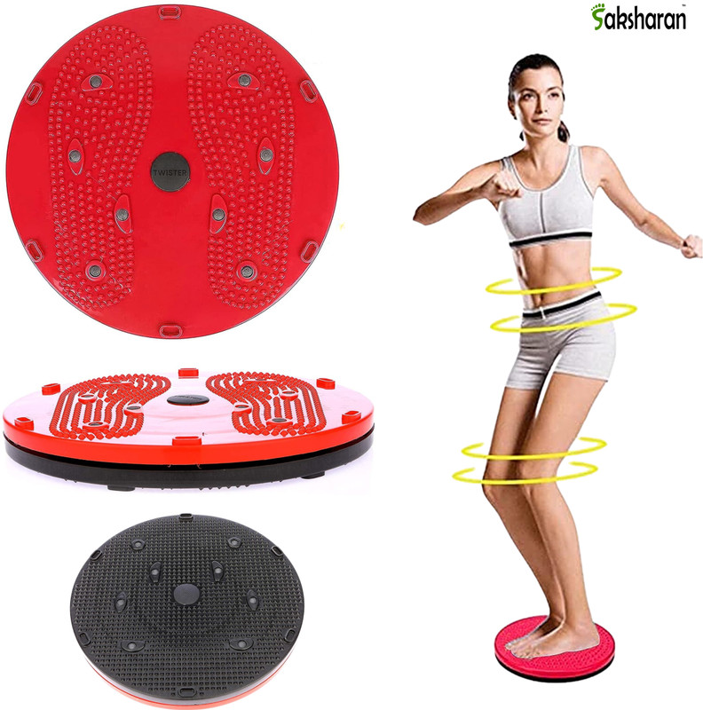 KBCCRAZY 2 in 1 Tummy Twister Abdominal ABS Exerciser and Twisting Waist Disc Ab Exerciser(Multicolor)