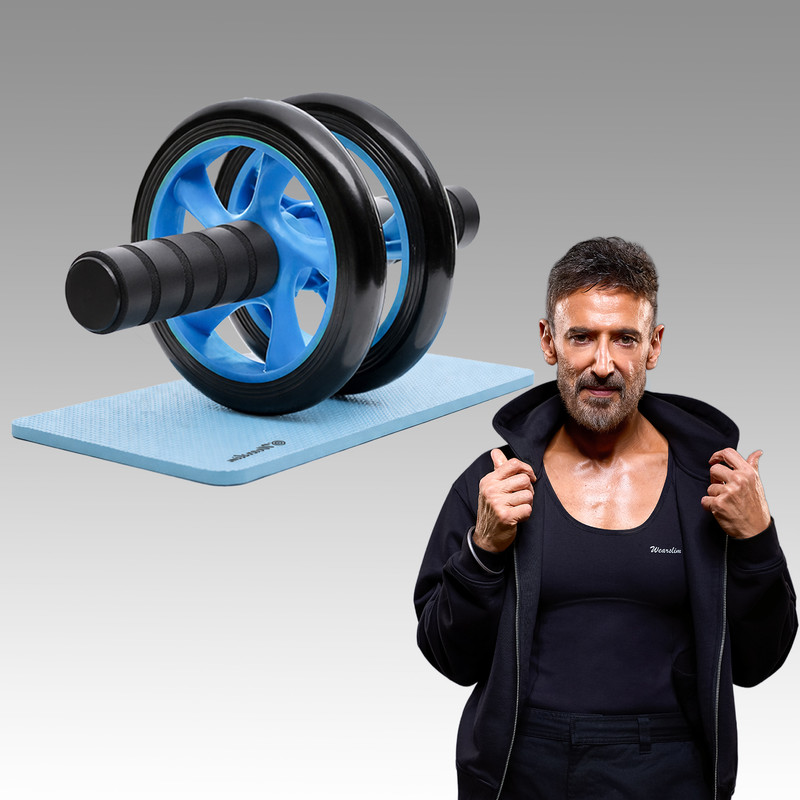 Wearslim Wheel Ab Roller for Exercise Fitness Gym Ab Workout Equipment for Core Workout Ab Exerciser(Blue)