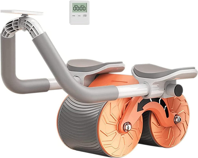 AQUABUCKET ABB Roller Wheel Exercise with Elbow Support, Automatic Rebound Abdominal Wheel Ab Exerciser(Multicolor)
