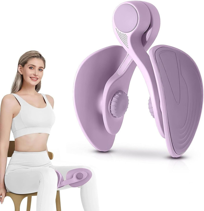 UNETRI Hip&Pelvic floor exerciser|Thigh Master and Inner Thigh Kegal Exercise Equipment Ab Exerciser(Purple)
