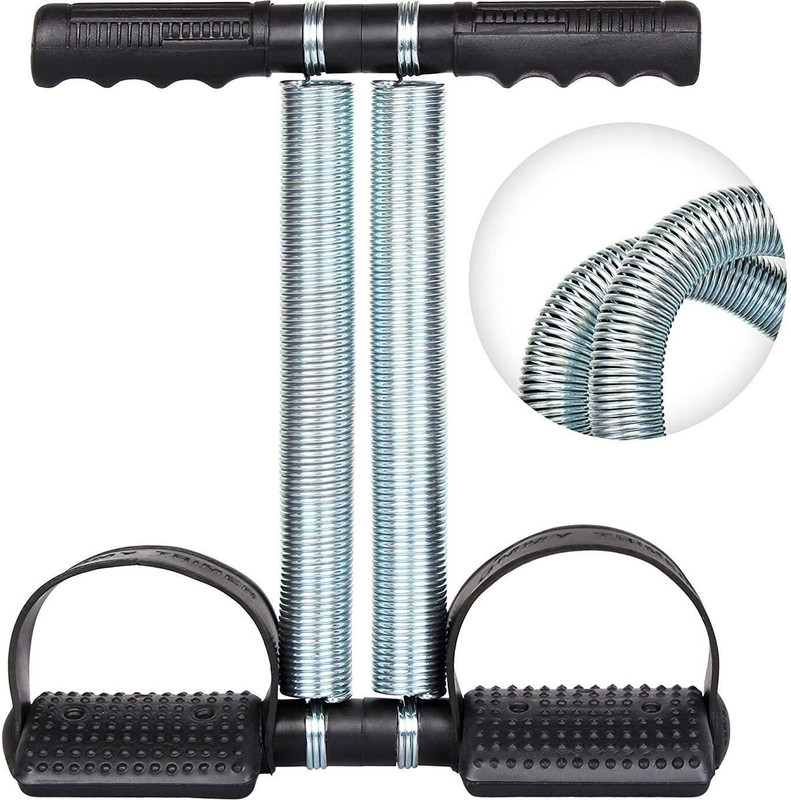 Liffo Tummy Trimmer For Men Women Double Stainless Steel Spring Heavy Duty Ab Exerciser(Multicolor)