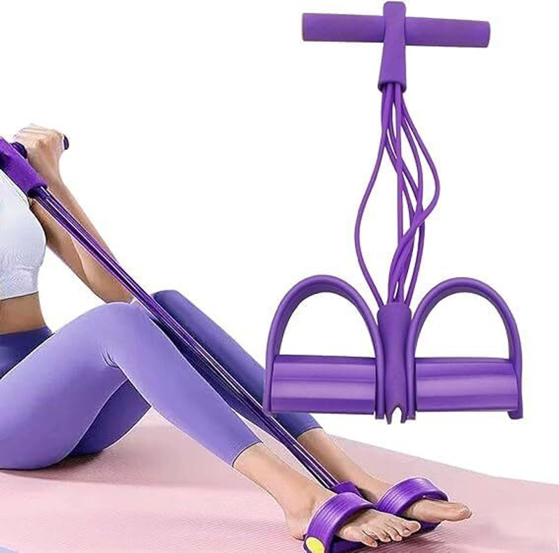 D+one Resistance Pedal Exerciser 4 Tube Band Body Pull Reducer Fitness Arrow Puller