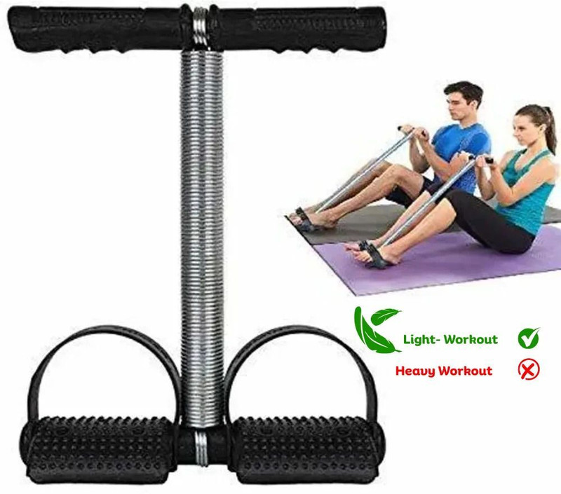 GJSHOP SSBH42 Tummy Trimmer With Single Steel Spring Burn Off Calorie & Tone Your Muscles Ab Exerciser(Black)