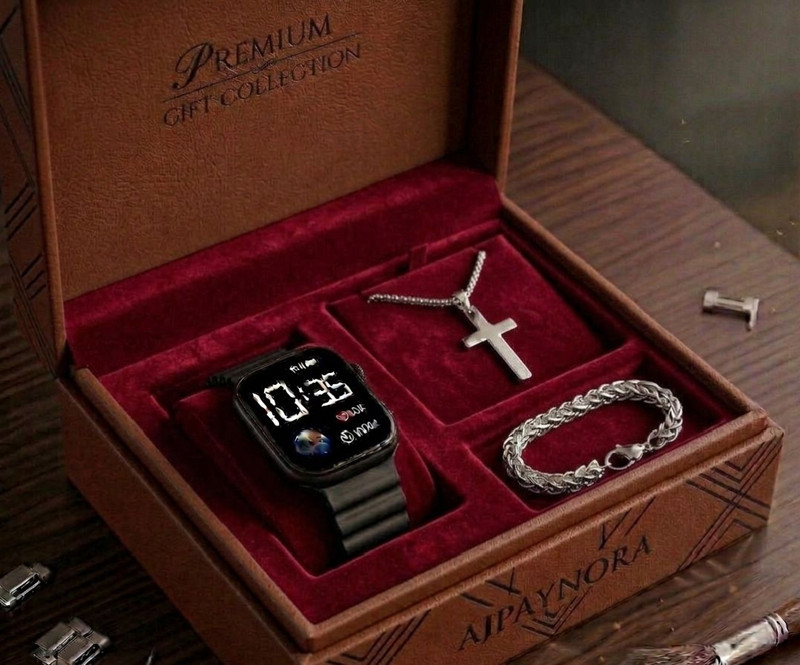 AJPAYONRA Watch & Jewellery Combo(Black, Silver)