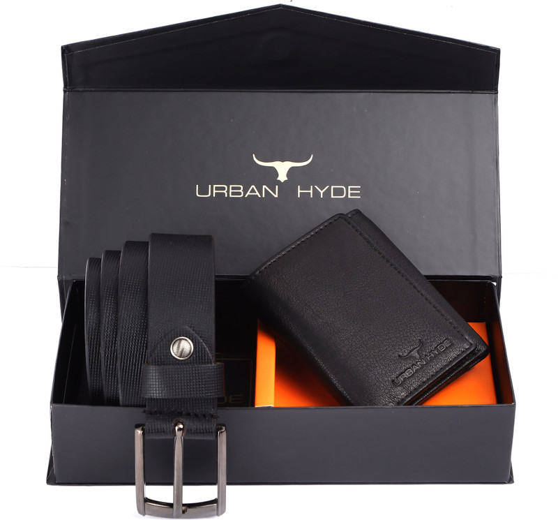URBAN HYDE Wallet & Belt Combo(Brown)