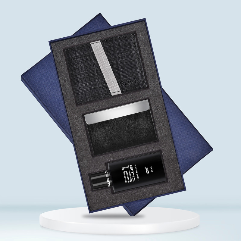 BUFFHIDE Card Holder & Wallet Combo(Black)