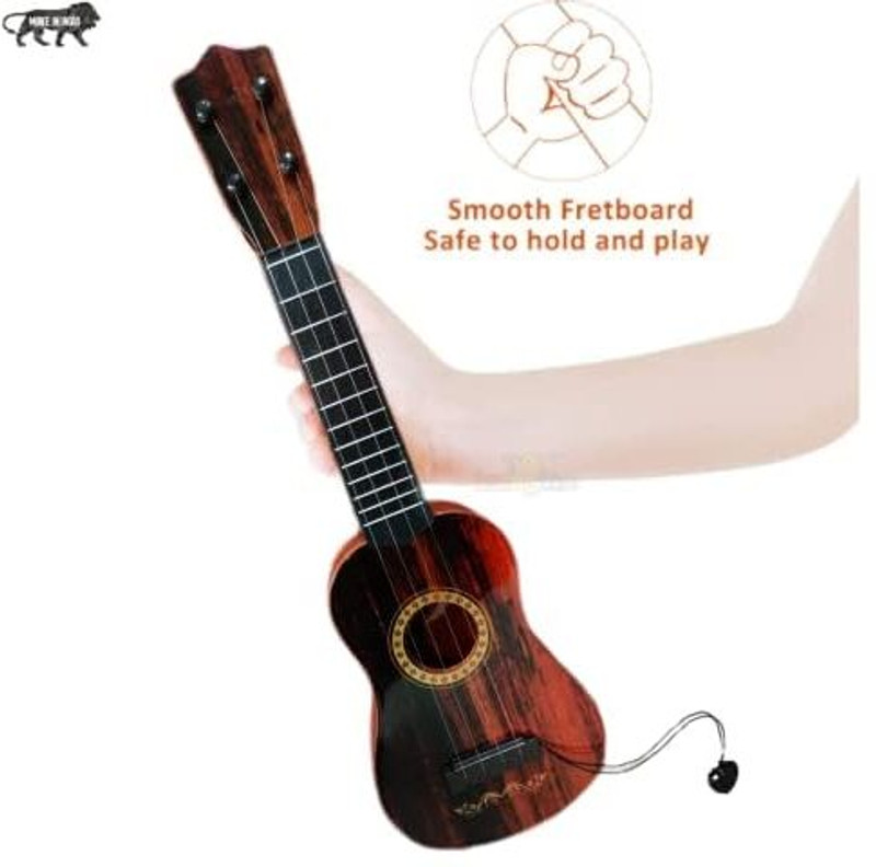 RIGHT SEARCH 4-String Acoustic Learning Guitar Musical Instrument Toy for Kids ( 17 inches )(Brown)