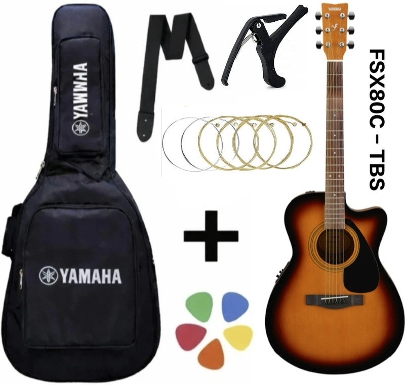 YAMAHA FSX80C - TBS Acoustic Guitar Tonewood Rosewood(Brown)