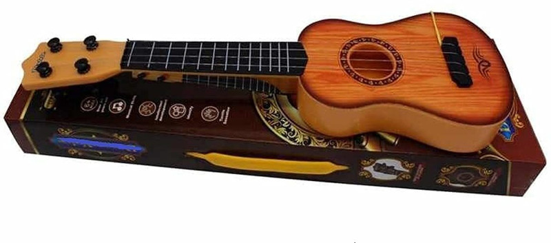 RIGHT SEARCH Kids Music Learning Guitar Toy(Brown)