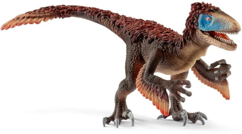 funfob Utahraptor Dinosaur Toy Figure Width -21cm Animal Figure (Feather Hand Dino SML)(Brown)