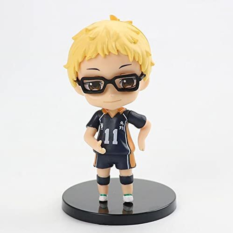 Pinaka Haikyuu Kei Tsukishima Action Figure Volleyball Figurine Model Toy Collectible(Multicolor)