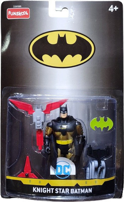 FUNSKOOL BATMAN KNIGHT STAR BATMAN ACTION FIGURE COLLECTIBLE TOY RARE(Multicolor)