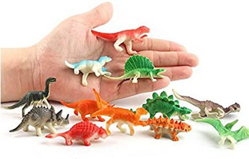 Toyvala Realistic Dinosaurs Animals Figures Toys Set with Tree and Barricade for Kids-Q(Multicolor)