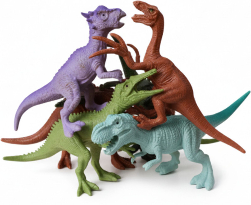 ZESTHOME 4 Pcs Realistic Dinosaur Toys for Kids | Educational Jurassic Gift Toys(Multicolor)