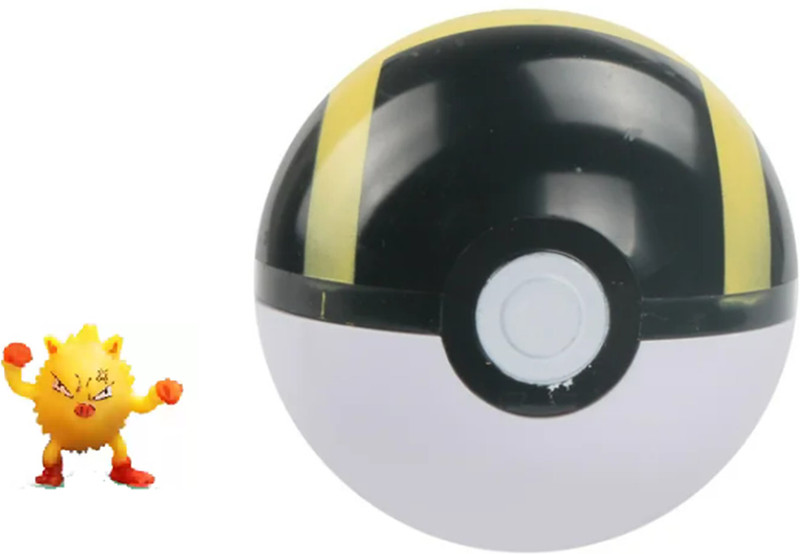 Delite Super Pokemon Catch POKE Ball Random Color Cute Tiny Toy Cartoon Figure(Multicolor)