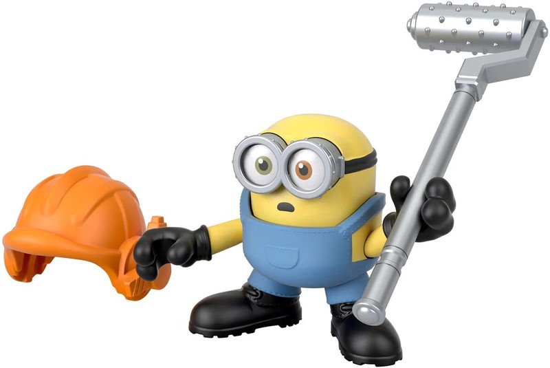 Wintrox Minions Construction Bob with Hard Hat mini Figure(Yellow)