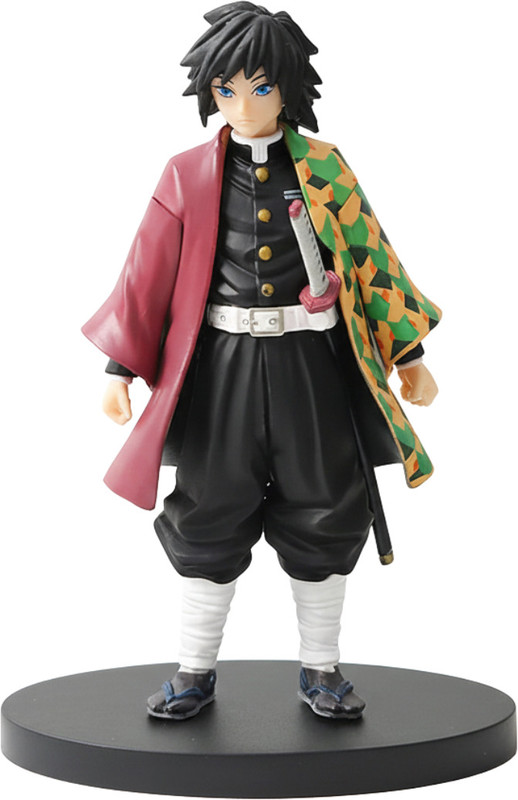 kartkaro Demon Slayer Giyu Tomioka Action Figure | Anime Collectible Toy(Multicolor)