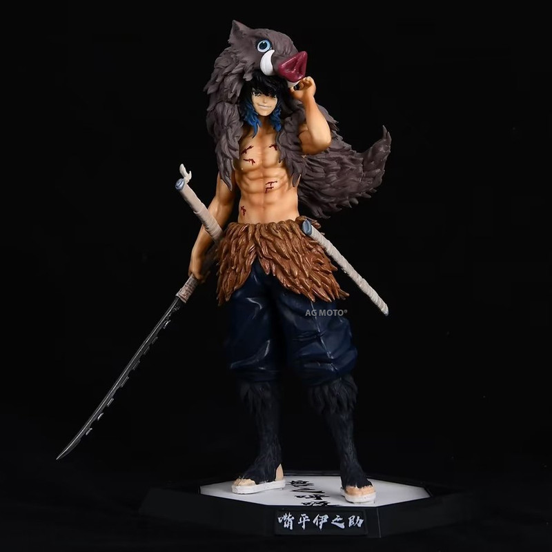 AG MOTO Demon Slayer Inosuke Hashibira 30CM Anime Action Figure Figure Toy(Multicolor)