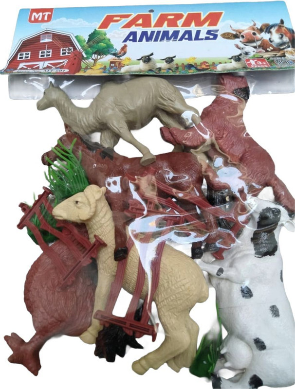 GOOLGETS Farm Animal Toy Set for Kids – Educational Animal Figures for School Project(Multicolor)