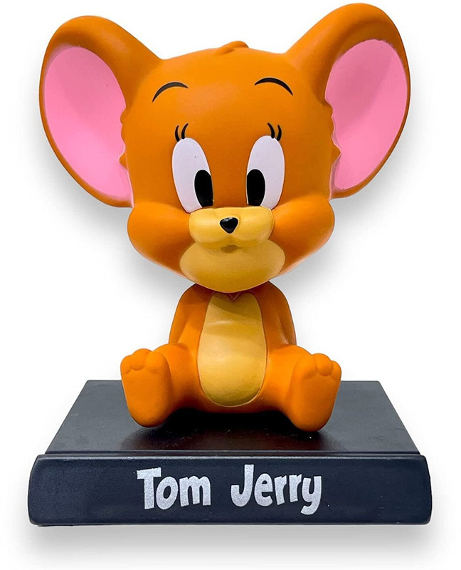 RVM Toys Jerry From Tom & Jerry Cartoon Bobble Head Action Figure Toy Bobblehead Office(Multicolor)