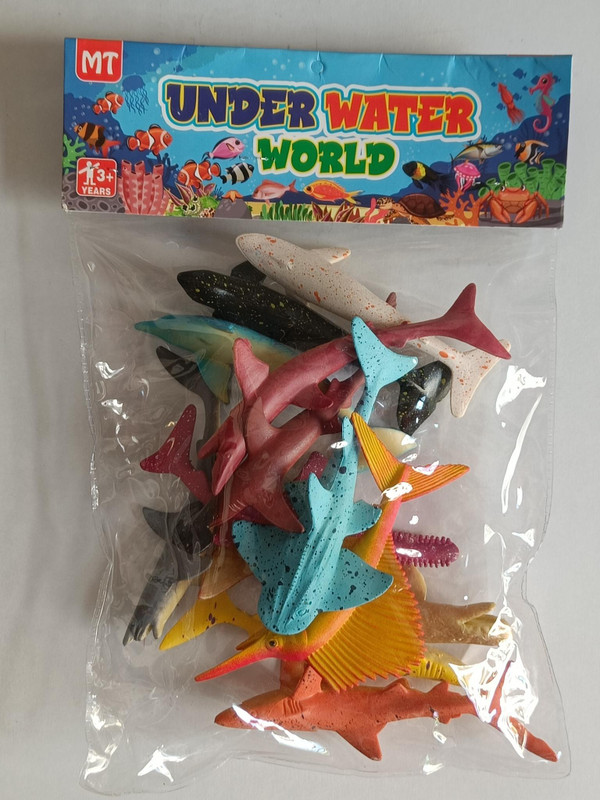Firstchoice Realistic 12pcs Soft Rubber Under Water Aquatic Animal Bath Toy(Multicolor)