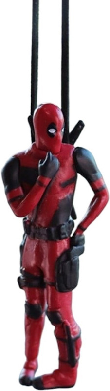 RVM Toys Hanging Deadpool Action Figure for Car Dashboard Rear Mirror Swinging Toy D2(Red)