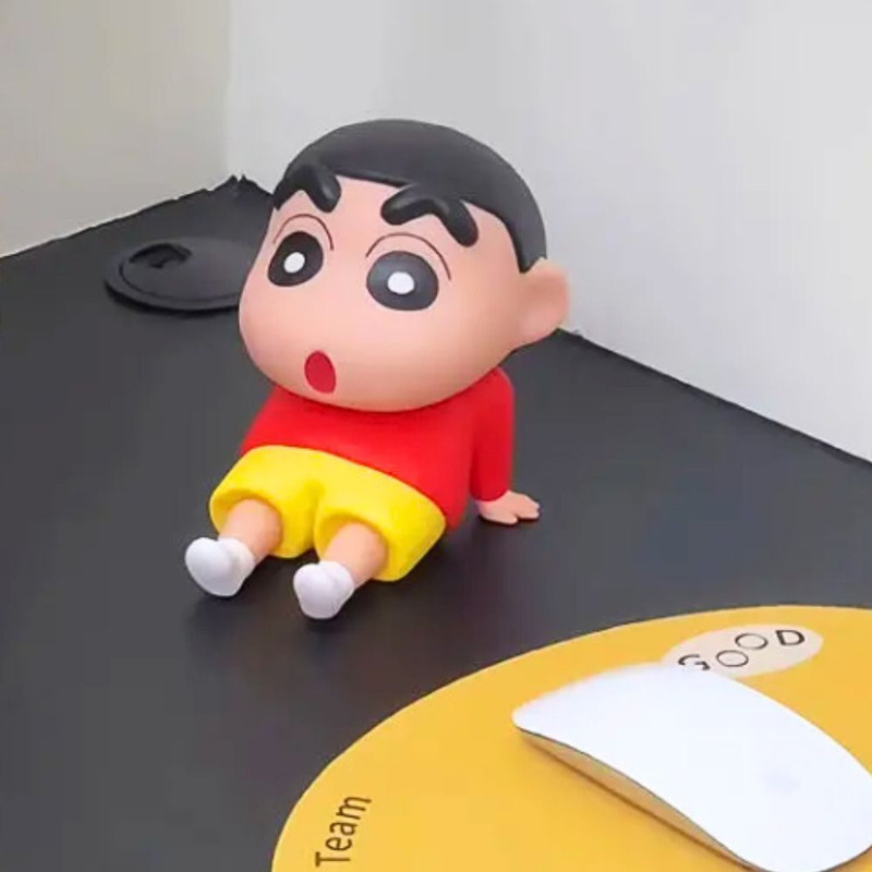 funfob Shinchan Action Figure Size -12cmX14.5cm PVC | Holder red(Multicolor)