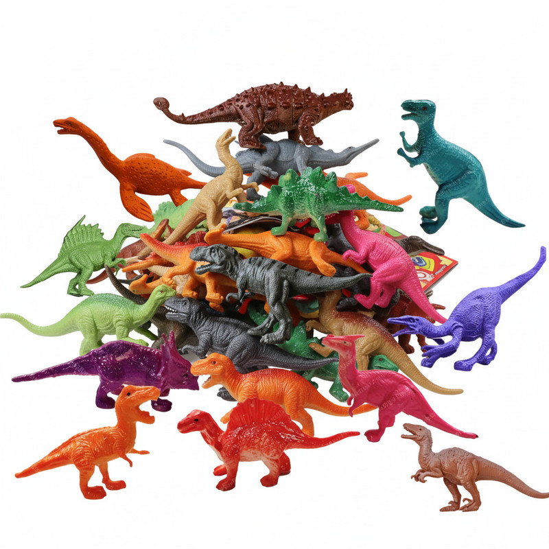 ZESTHOME 12 Pcs Realistic Dinosaur Animals Jurassic World Dino Animal Set Birthday gifts(Multicolor)