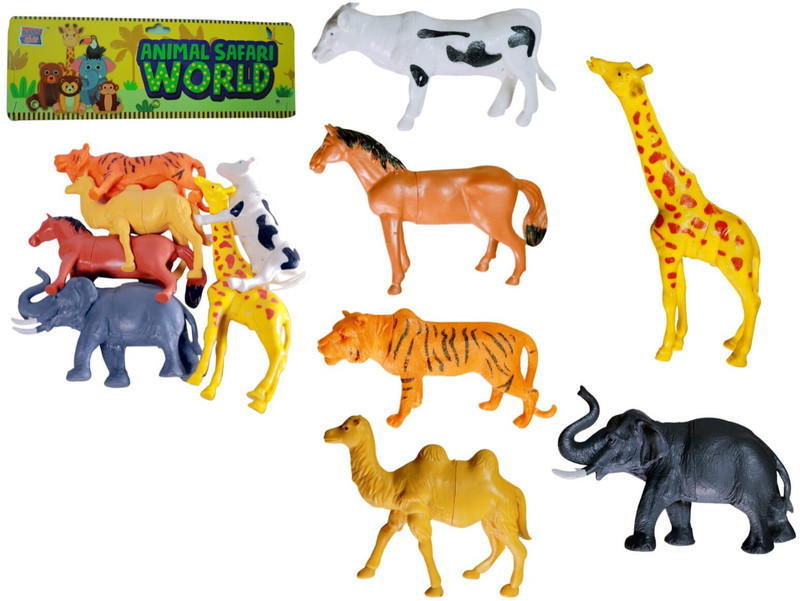 KAVANA Jungle Safari Animal Figure Set for Kids Age 3 4 5 6 7 8 ,Gift Playsets(Multicolor)
