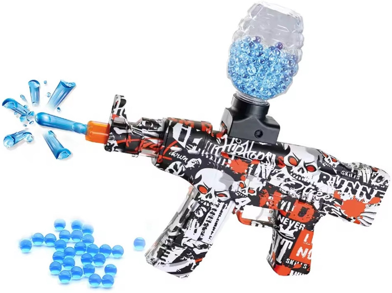 KTRS Plastic Toy Gun Electric AK47 Gel Ball Gun Full-Automatic Gel Blaster Gunss Water Gun(Multicolor)