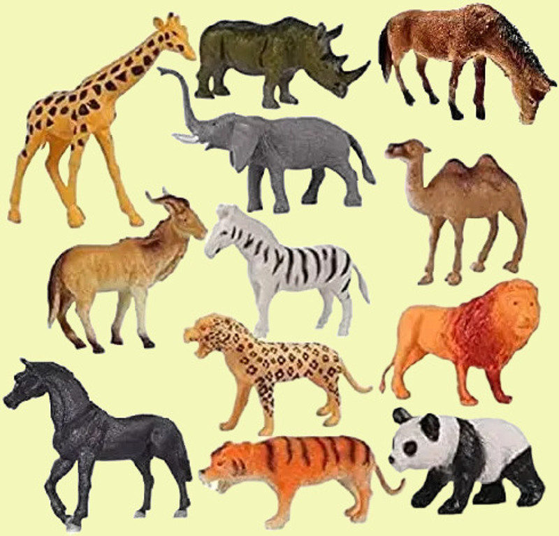 MATA JANKI TRADERS Animal Toy Set for Kids(Multicolor)