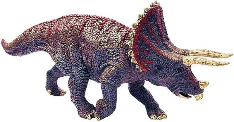 Super Toy Action Figure Triceratops Dinosaur Toy for Kids, Educational Birthday Gift(Multicolor)