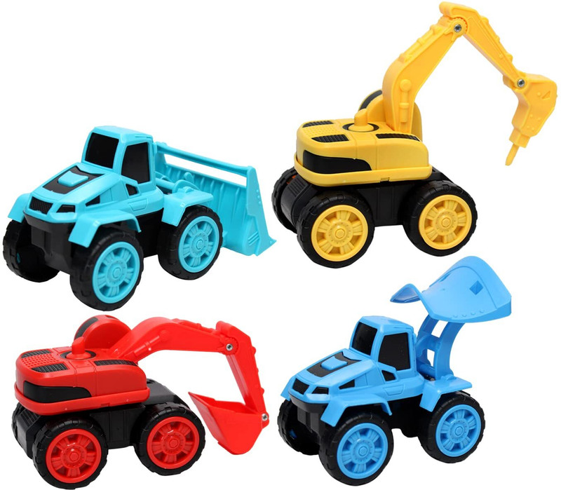VED Mini Construction Truck Toys(Multicolor, Pack of: 4)