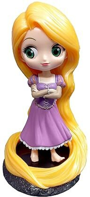 GKM Rapunzel Princess Q Posket Statue for Office Desk,Table,Decoration(15 cm)(Multicolor)