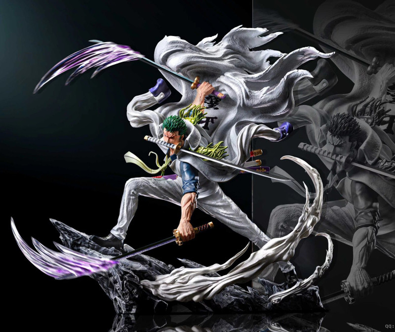 AniVerseX Roronoa Zoro Enma Power Battle Statue – 22 CM One Piece Anime Figure(Multicolor)