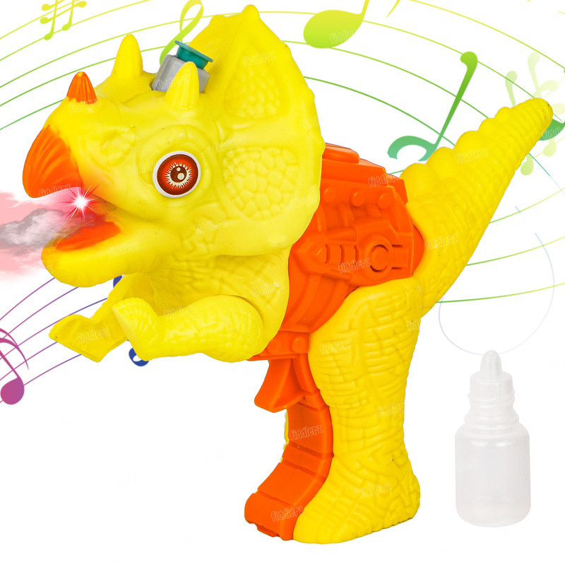 FIDDLERZ Dino Mist Spray Dinosaur Toddlers Sound Toy Gun Water Gun Guns & Darts(Yellow)(Yellow)