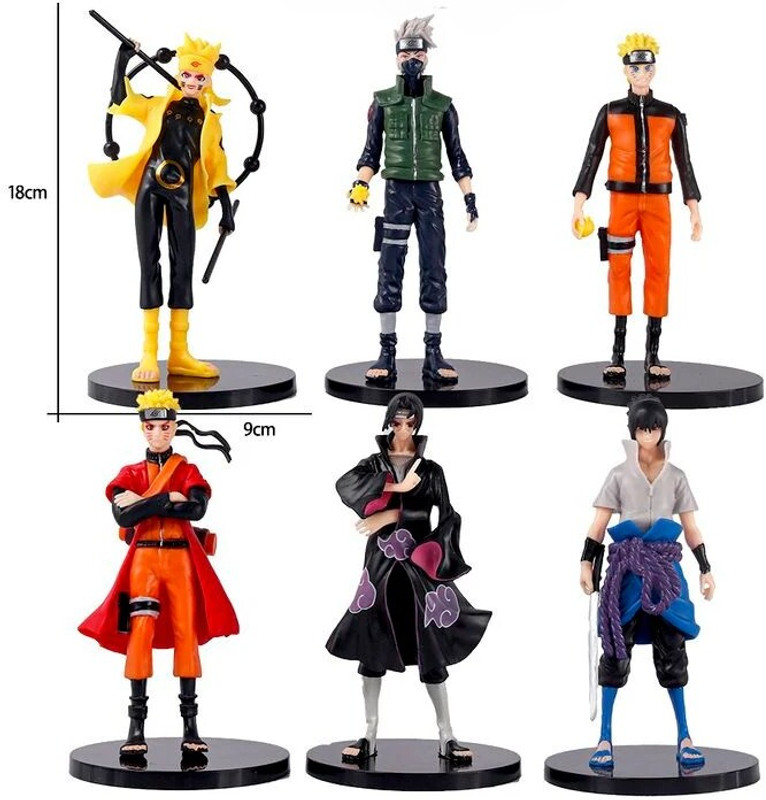 ToonyVerse Anime madara 6 PSC SET(Multicolor)