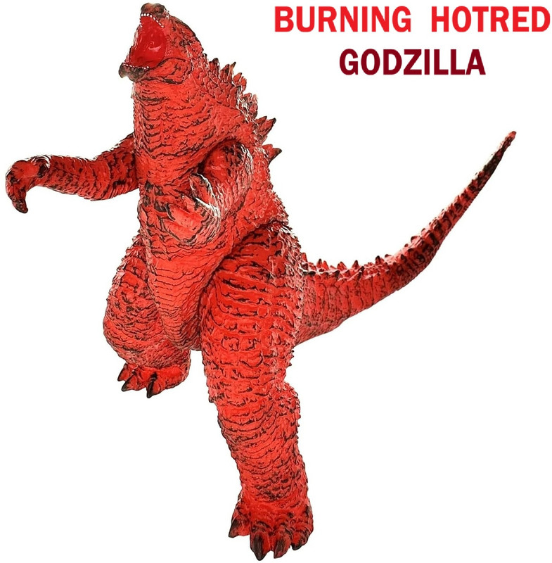 FOZZO-SK Hot Red GODZILLA Burning Action Figure Toy King of Monsters Movie PVC Model(Multicolor)