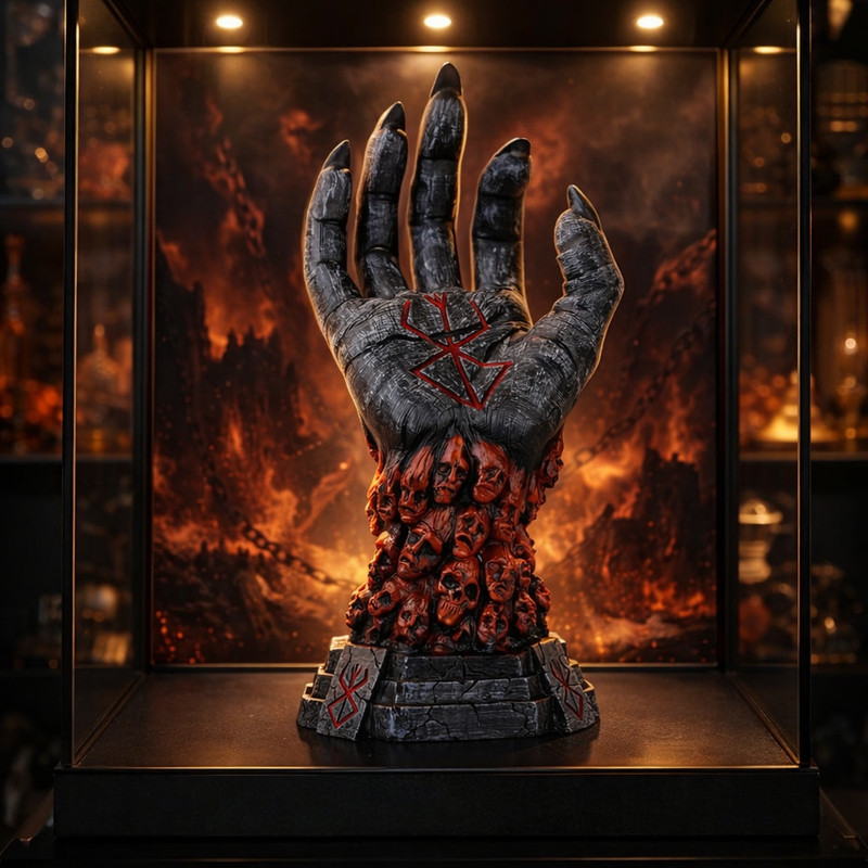 World Gift Mart Berserk Hand of God Statue 22 cm | Anime Collectible for Room Decor(Multicolor)
