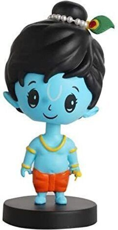 AgrohA Little Krishna Bobblehead for Car(Multicolor)