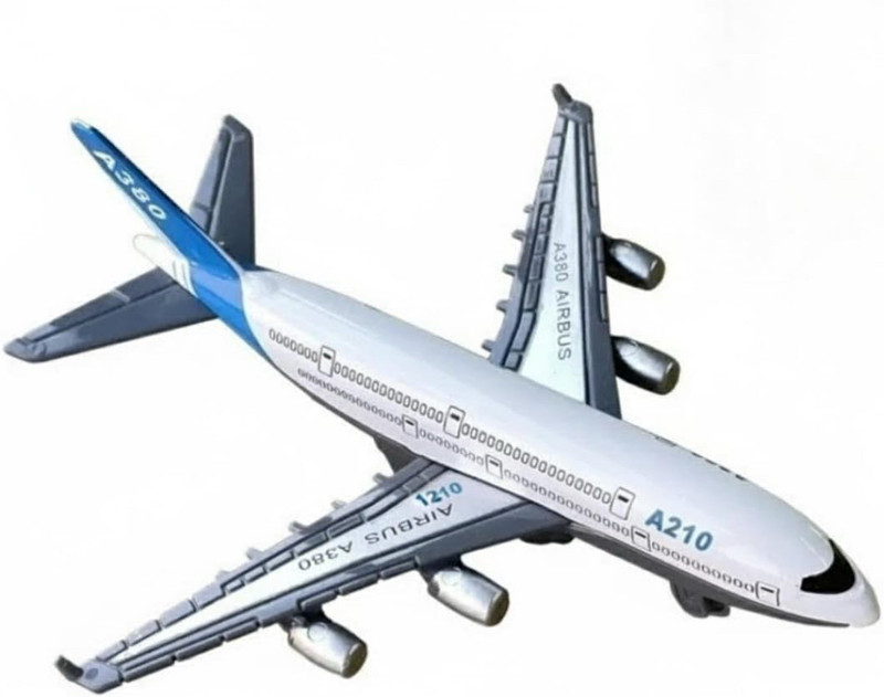 Blink toys Aeroplane toy for kids ,Metal pull back Plane(White)