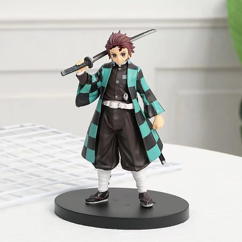 DULZIFY Anime Toy Model – Tanjiro Kamado Demon Slayer Action Figure 15CM PVC(Multicolor)