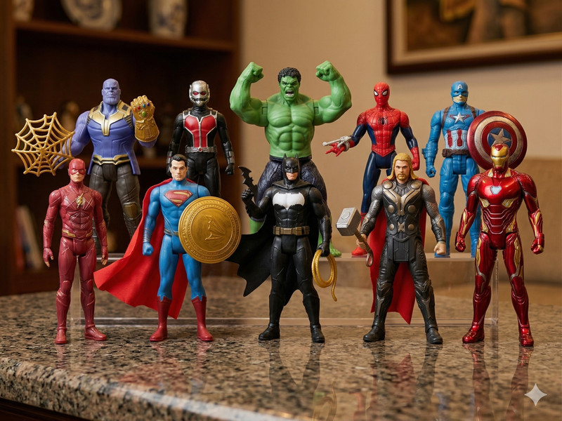 BAIRNINO Ultimate Kids Superhero Toy Pack | 10 Avengers Action Figures Collection(Multicolor)