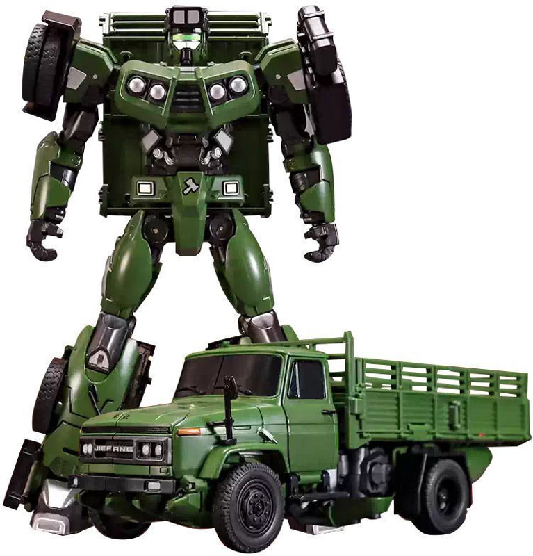 Metaformation 8-Inch 2-in-1 Transforming Truck Robot Toy | Manual Action Figure(Green)